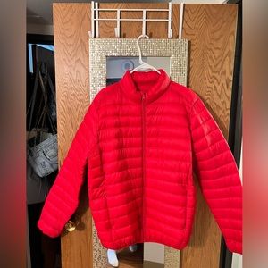 FOREVER 21 BRIGHT RED JACKET… SIZE X LARGE… EXCELLENT LIKE NEW CONDITION…